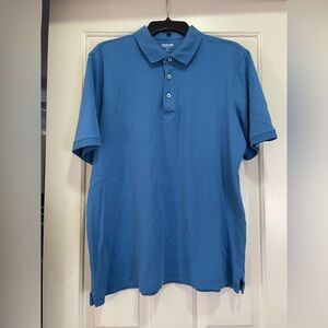 Men's Lands End Blue Polo Shirt size L